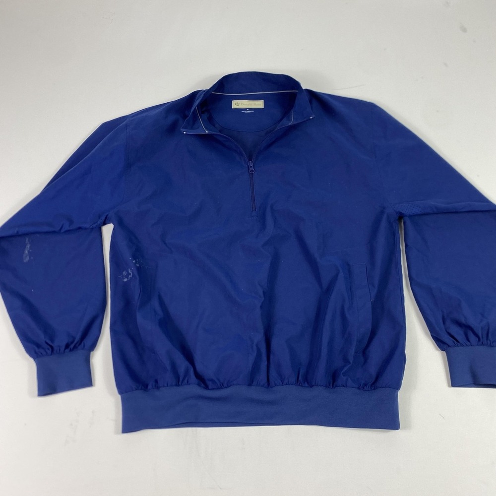 Donald Ross Pullover Mens XL Blue Quarter Zip Lightweight Golf Windbreaker
